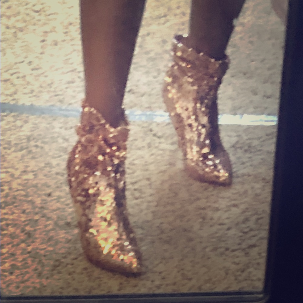 Sequined Booties